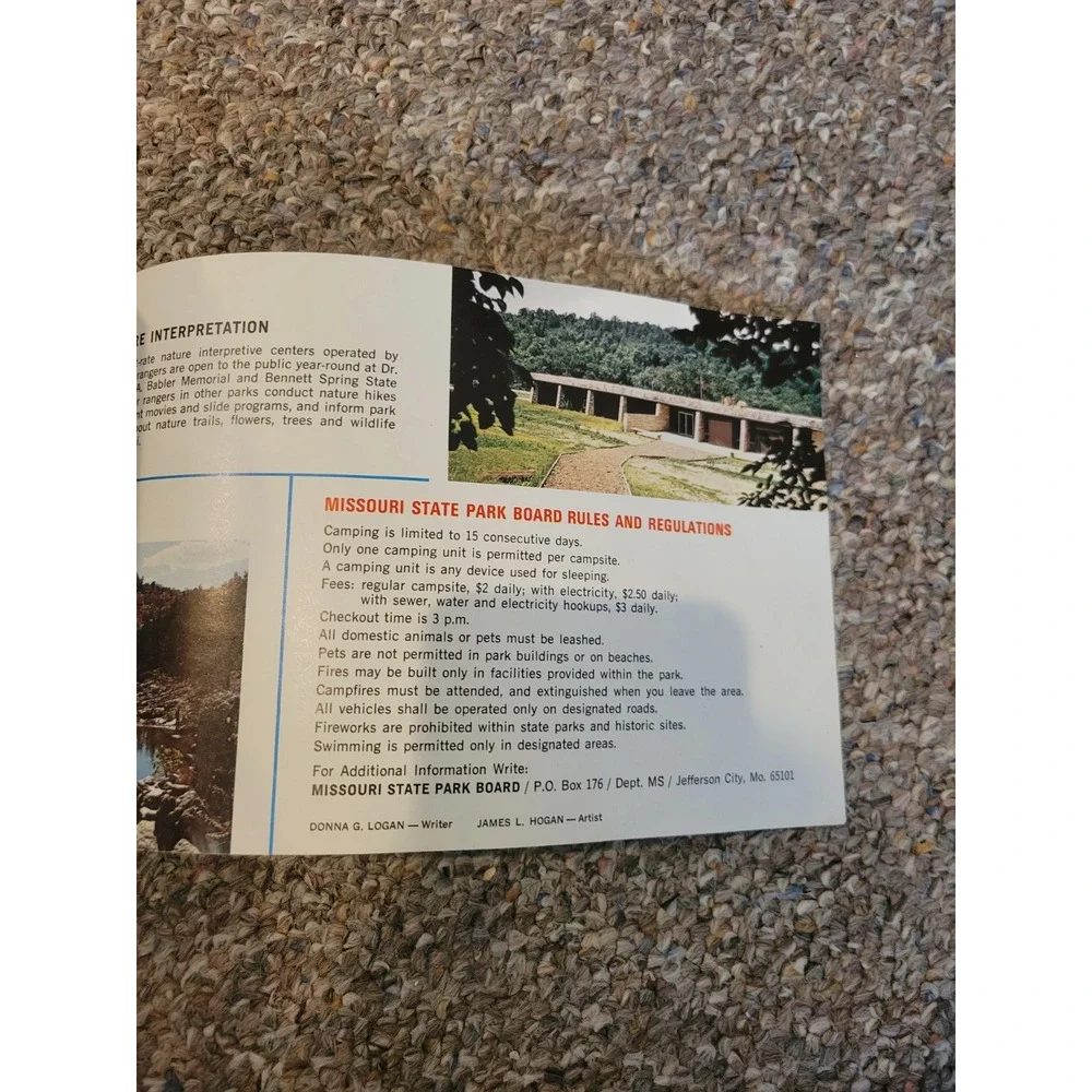 Vtg 1974 Welcome to Missouri Booklet State Parks Historic‎ Sites Travel Guide